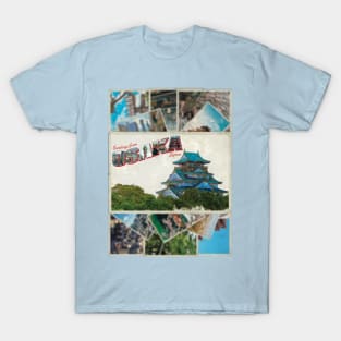 Greetings from Osaka in Japan Vintage style retro souvenir T-Shirt